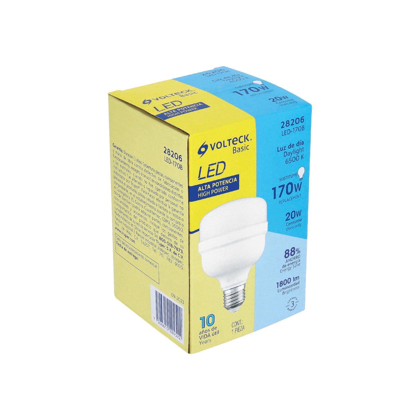 Lámpara LED alta potencia 20W (equiv. 170W) luz de día Basic | LED-170B | 28206