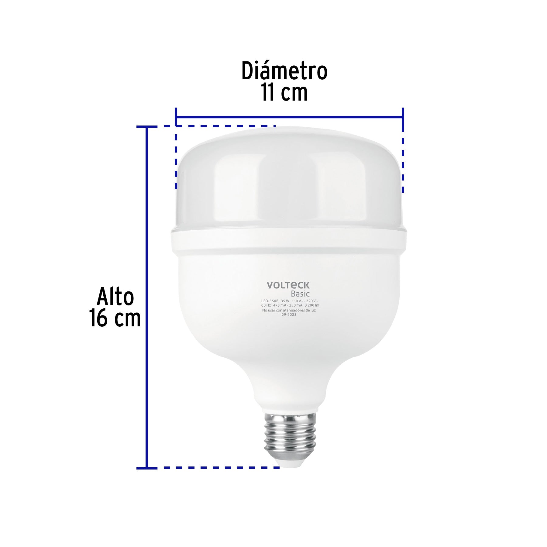Lámpara LED alta potencia 35W (equiv. 300W) luz de día Basic | LED-350B | 28208