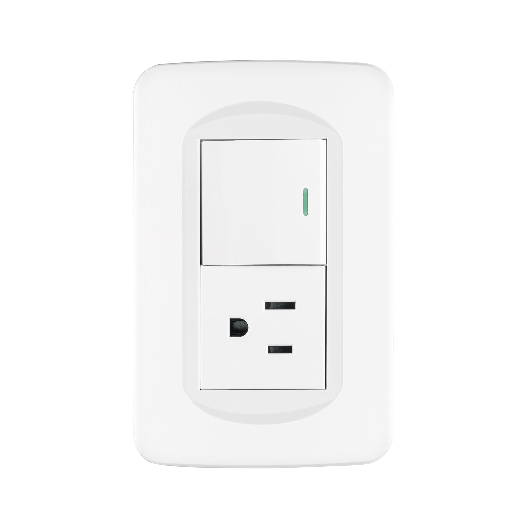 Placa armada interruptor y contacto 1.5 módulos, Toledo | PA-APCO15-TB | 29058