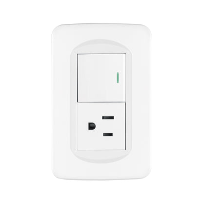 Placa armada interruptor y contacto 1.5 módulos, Toledo | PA-APCO15-TB | 29058