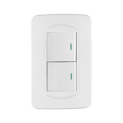 Placa armada 1 interruptor y 1 de 3 vías 1.5 mód, Toledo | PA-APDO15-ETB | 29059