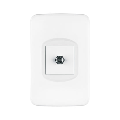 Placa armada 1 toma de TV, 1.5 módulos, Toledo, BASIC | PA-TV-TB | 29060