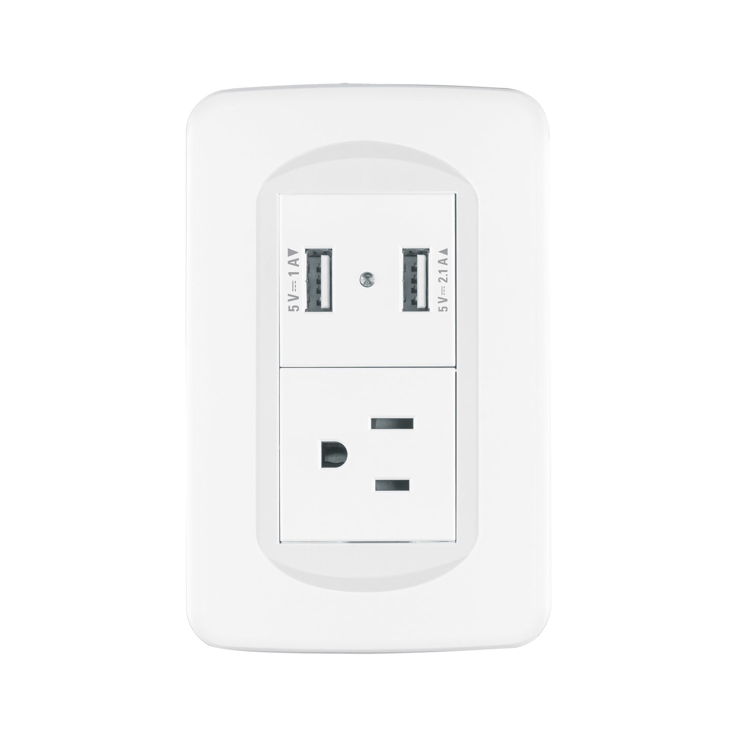 Placa armada 1contacto y 2 puertos USB 1.5 módulos, Toledo | COUSB-TB | 29062