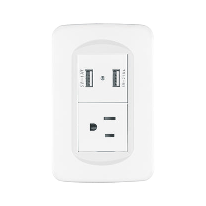 Placa armada 1contacto y 2 puertos USB 1.5 módulos, Toledo | COUSB-TB | 29062