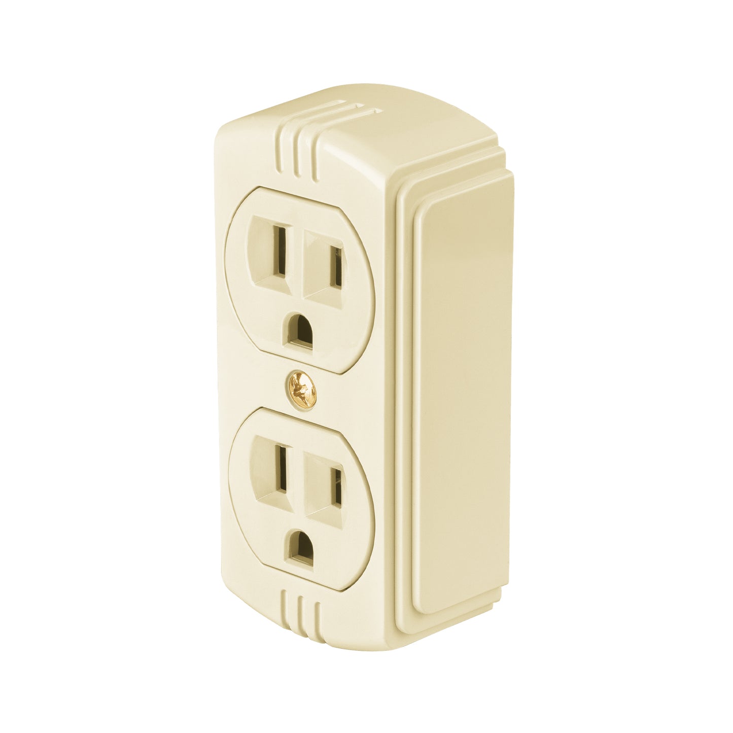 Contacto de sobreponer dúplex 2 polos+tierra, granel, BASIC | COSO-DAB | 29071