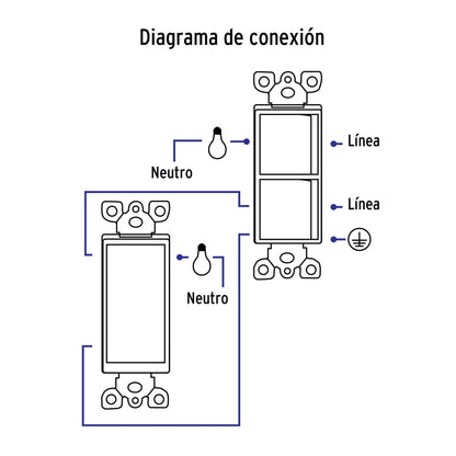 Placa armada interruptor sencillo y de 3 vías Classic | PA-APDO-CLP | 40019