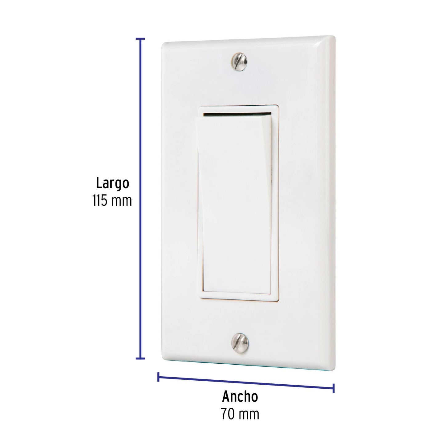 Placa armada con interruptor de tres vías, línea Classic | PA-APSE-ECLP | 40020