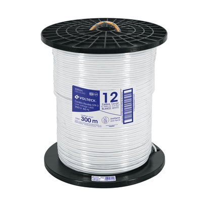 Metro de cordón dúplex flexible SPT 12 AWG en carrete 300 m | CDU-12-300 | 40044