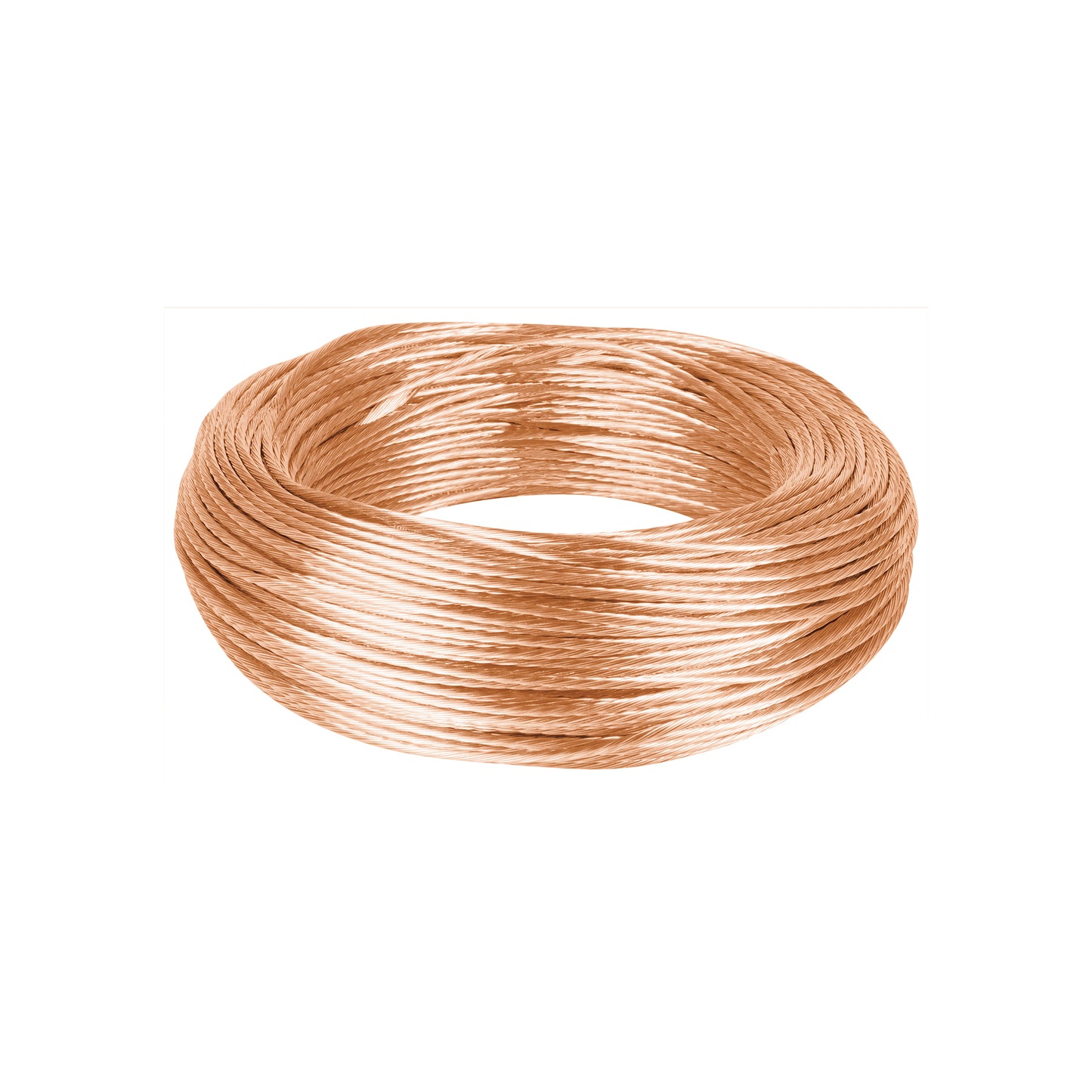 Metro de cable desnudo de cobre calibre 10 AWG, rollo 100 m | CADES-10-100 | 40090
