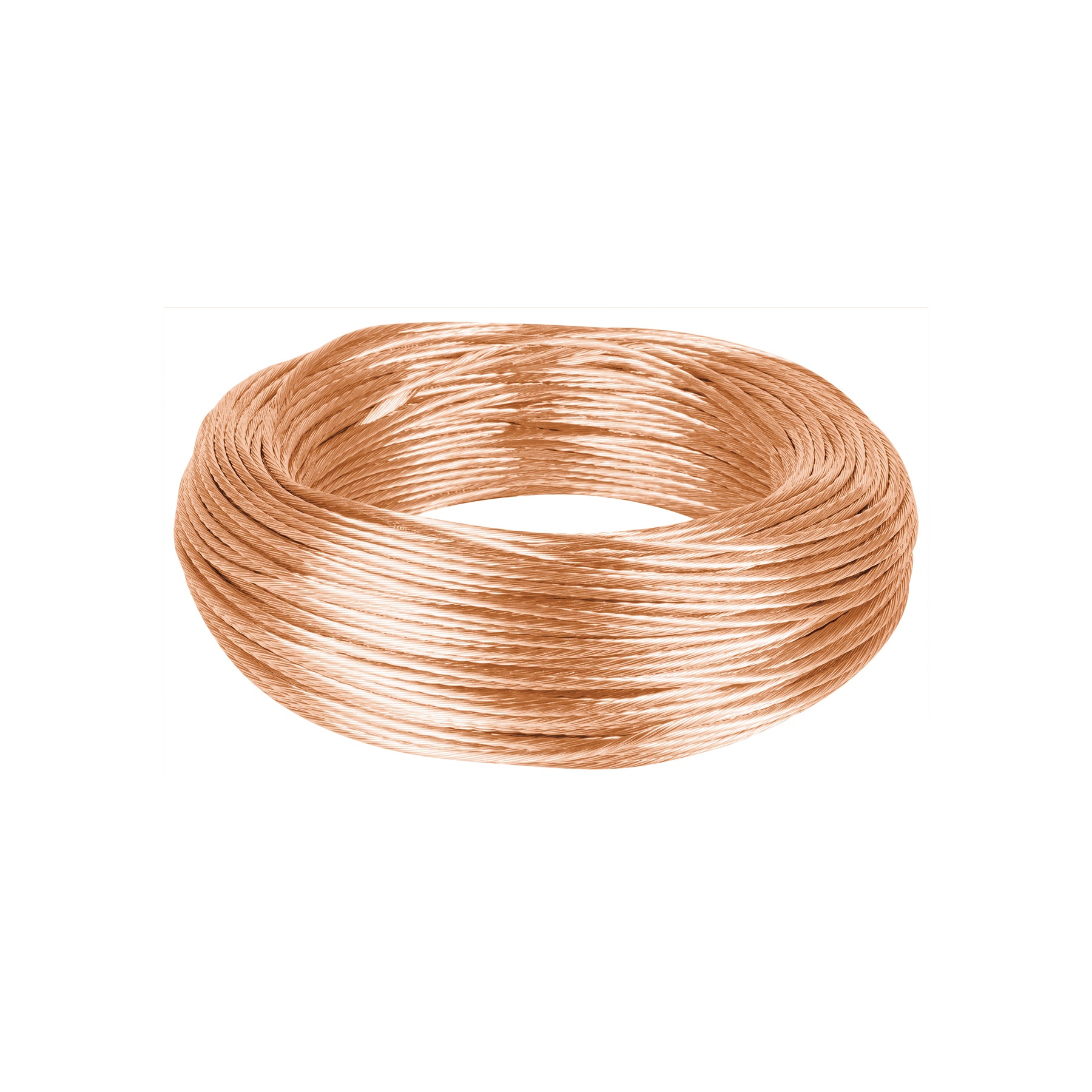 Metro de cable desnudo de cobre calibre 10 AWG, rollo 100 m | CADES-10-100 | 40090