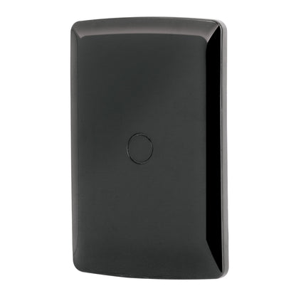 Placa ciega, Italiana, color negro, Volteck | PPC-IN | 40139