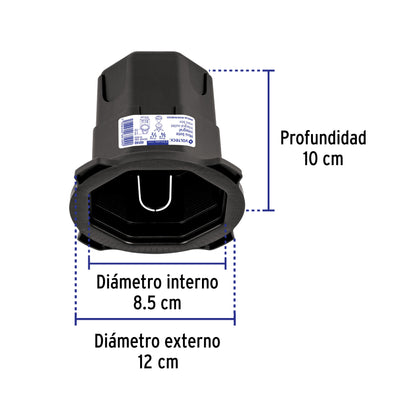Mini bote integral 10 cm, aro interno de 8.5 cm, Volteck | BOINM-1085 | 40140