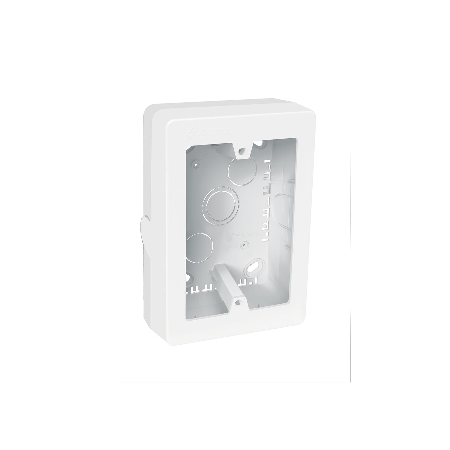 Caja de contactos para canaleta 3' x 5', blanca, Volteck | CRU-3X5 | 40141