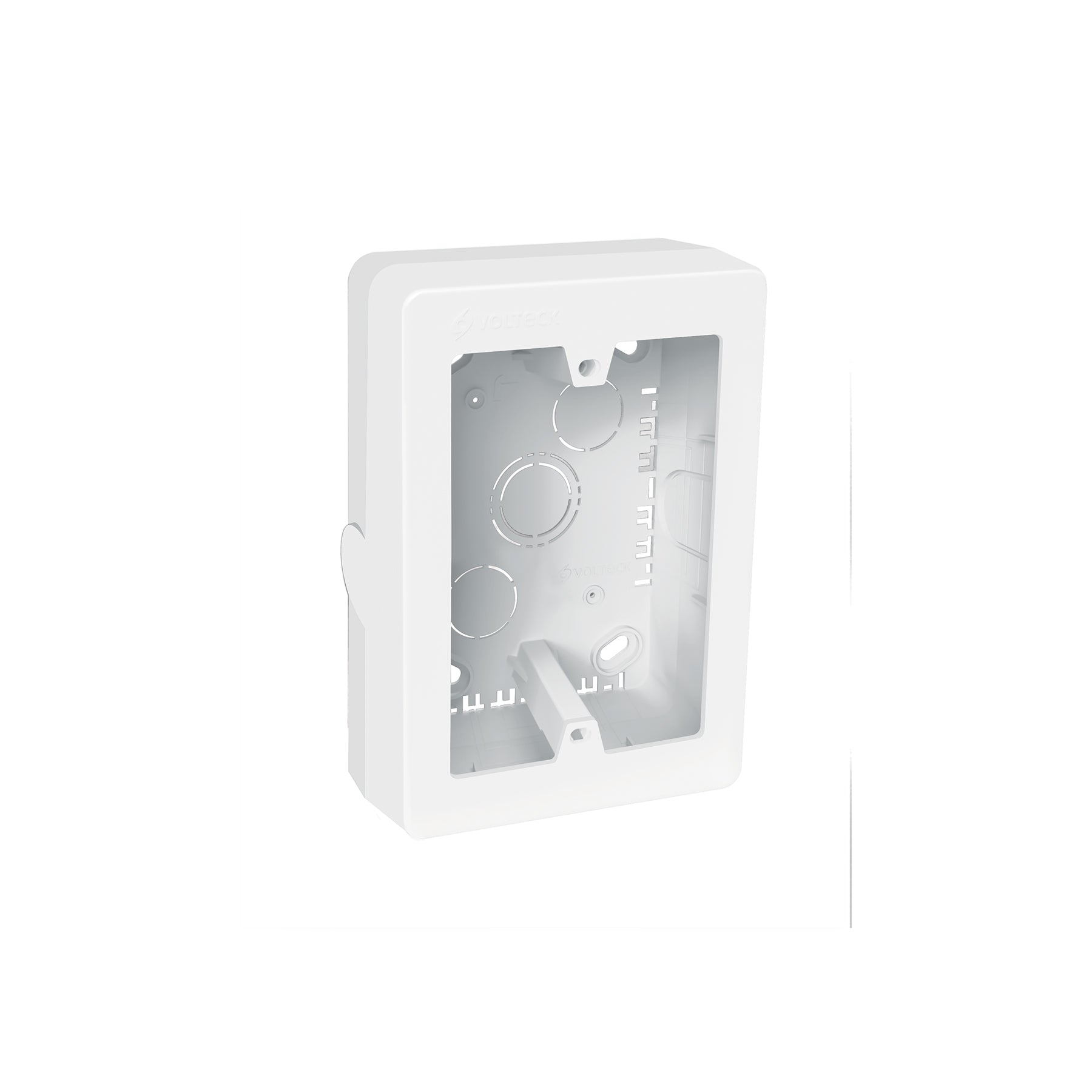 Caja de contactos para canaleta 3' x 5', blanca, Volteck | CRU-3X5 | 40141