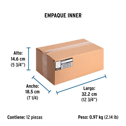 Caja de contactos para canaleta 3' x 5', blanca, Volteck | CRU-3X5 | 40141