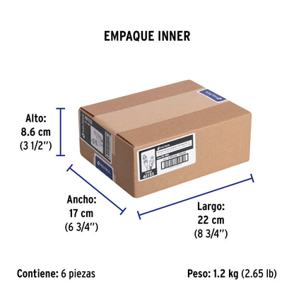Extensión eléctrica doméstica 3 m clavija recta, blanca | ED-3BR | 40152
