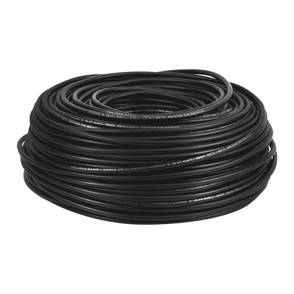 Rollo de 100 metros de cable THW CCA 8 AWG negro, Basic | CCA-8N | 40205