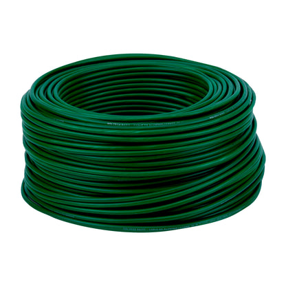 Rollo de 100 metros de cable THW CCA 8 AWG verde, Basic | CCA-8V | 40207