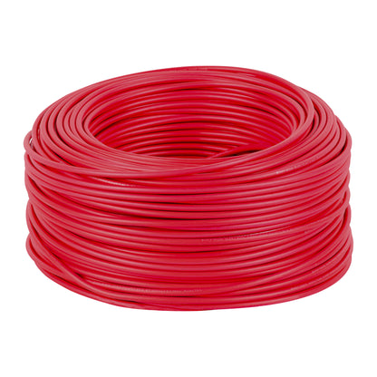 Rollo de 100 metros de cable THW CCA 10 AWG rojo, Basic | CCA-10R | 40210