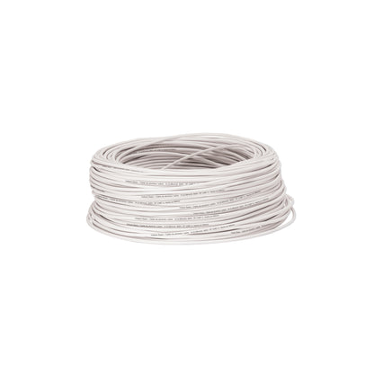 Rollo de 100 metros de cable THW CCA 14 AWG blanco, Basic | CCA-14B | 40216
