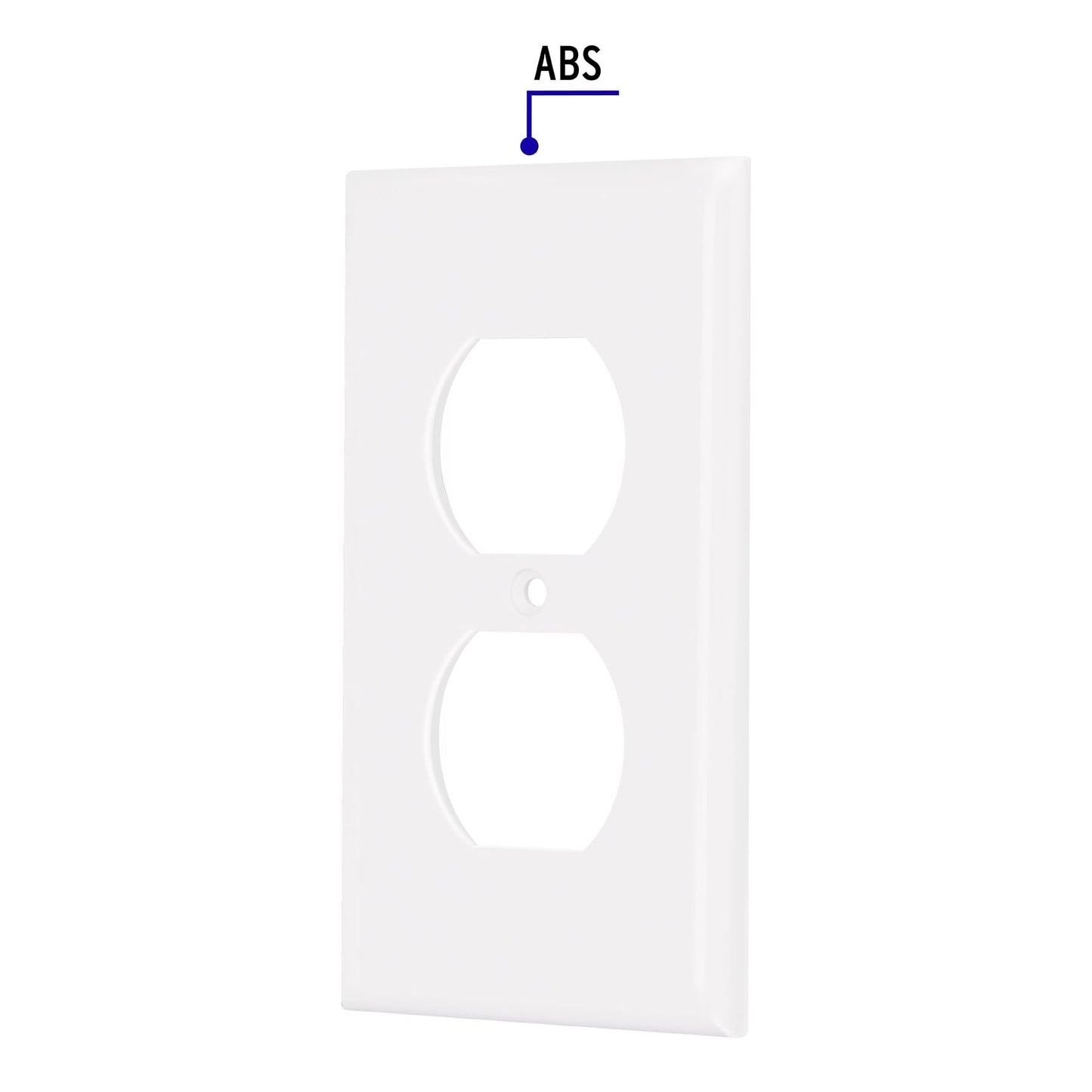 Placa de ABS dúplex, Standard, blanco Volteck | PPDO-SB | 40241