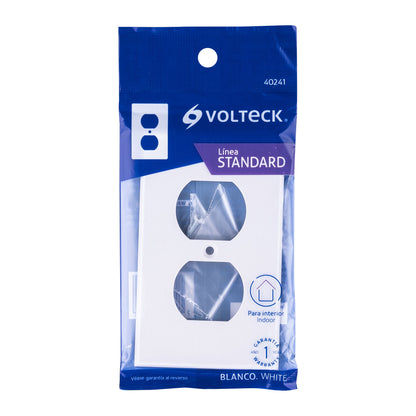 Placa de ABS dúplex, Standard, blanco Volteck | PPDO-SB | 40241