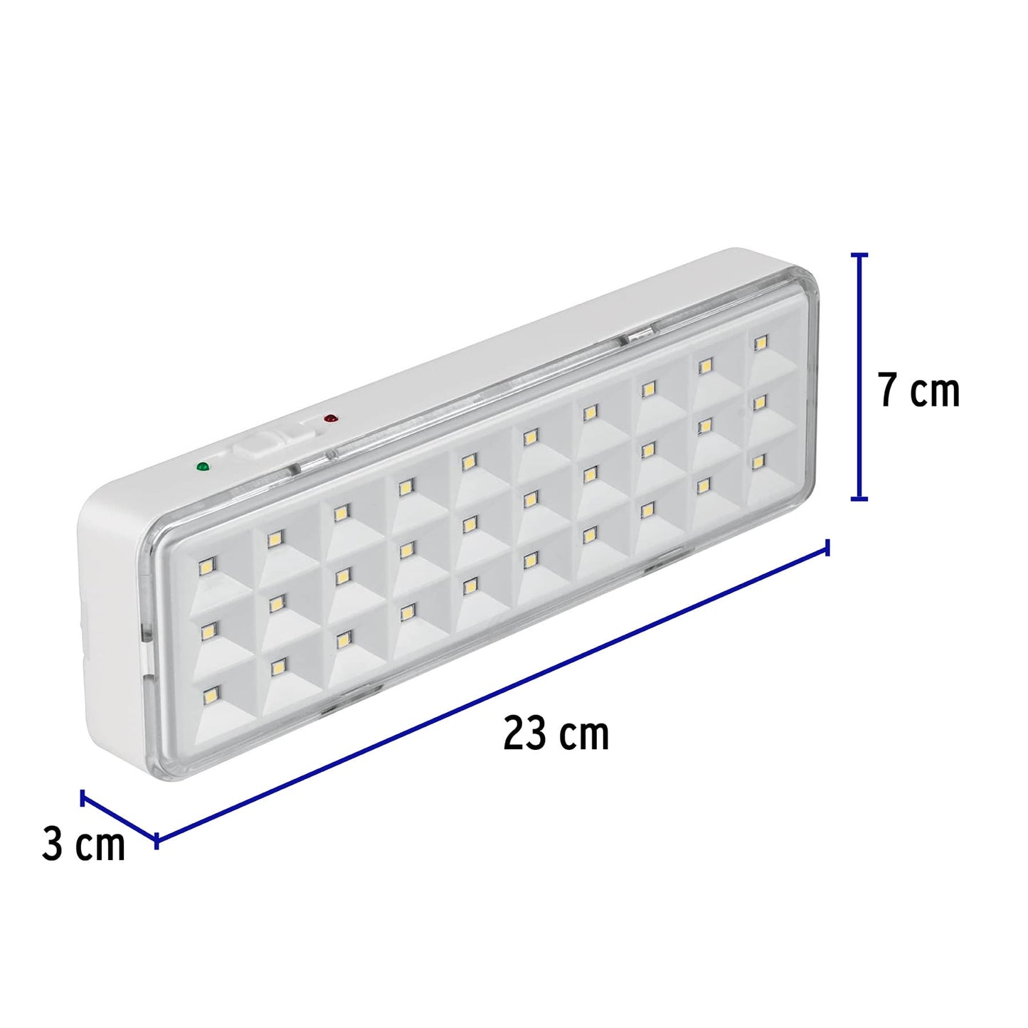 Lámpara de emergencia de 30 Leds, 220 lm recargable, Volteck | LAE-30 | 43007