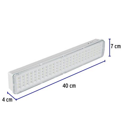 Lámpara de emergencia de 100 Leds 500 lm recargable, Volteck | LAE-100 | 43009