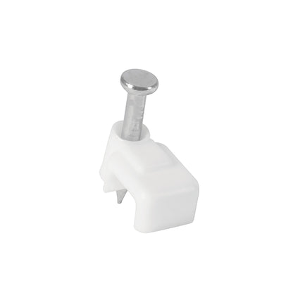 Bolsa con 500 grapas blancas de 3 X 6 mm para cable plano | GPL-5BG | 43044