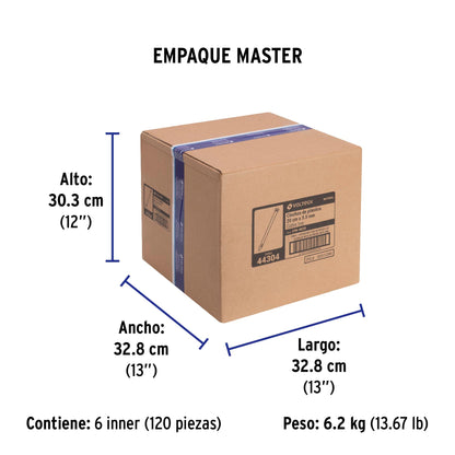 Bolsa con 50 cinchos plásticos 40 lb, 200x3.5 mm, naturales | CIN-4020 | 44304