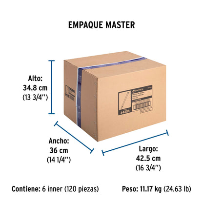 Bolsa con 50 cinchos plásticos 50 lb, 300x4.5 mm, naturales | CIN-5030 | 44308