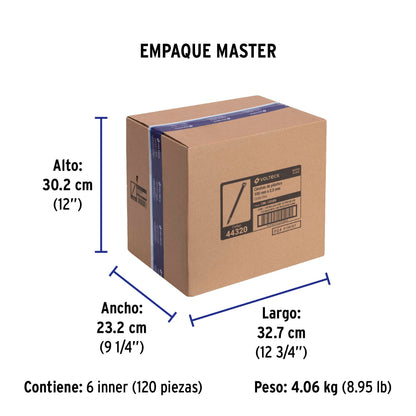 Bolsa con 100 cinchos plásticos 18 lb, 100x2.5 mm, negros | CIN-1810N | 44320