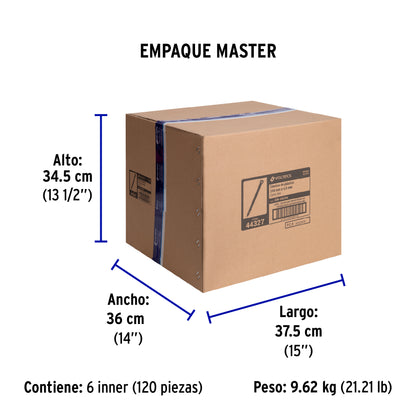 Bolsa con 50 cinchos plásticos 50 lb, 250x4.5 mm, negros | CIN-5025N | 44327