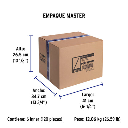 Bolsa con 50 cinchos plásticos 50 lb, 300x4.5 mm, negros | CIN-5030N | 44328