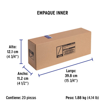 Bolsa con 50 cinchos plásticos 50 lb, 300x4.5 mm, negros | CIN-5030N | 44328