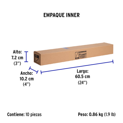 Bolsa con 25 cinchos plásticos 50 lb, 500x4.5 mm, negros | CIN-5050N | 44331