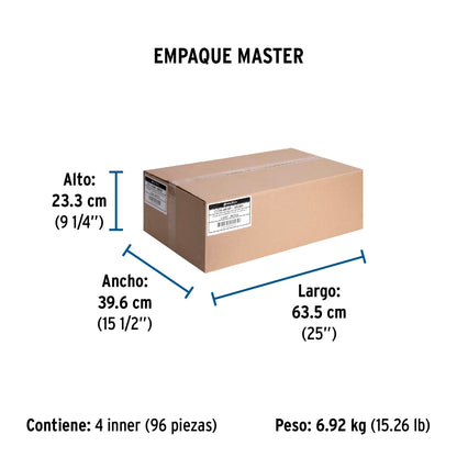 Caja cuadrada 4' x 4' plástica, Volteck | CCH-4X4P | 45004
