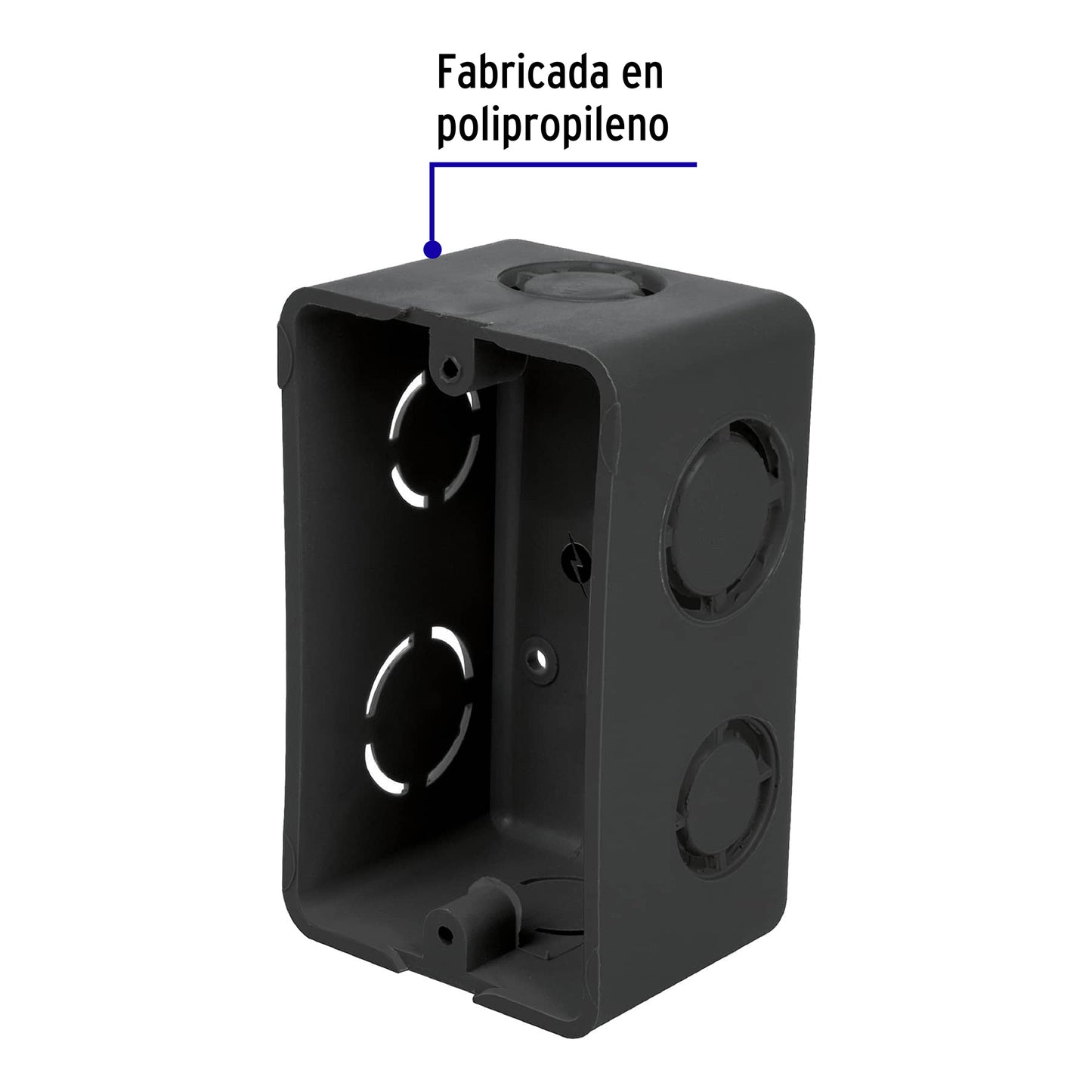 Caja tipo chalupa 2' x 4' plástica, Volteck | CCH-2X4P | 45005