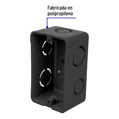 Caja tipo chalupa 2' x 4' plástica, Volteck | CCH-2X4P | 45005