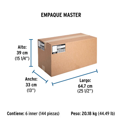 Caja cuadrada 4' x 4' económica, Volteck | CCH-4X4E | 45007