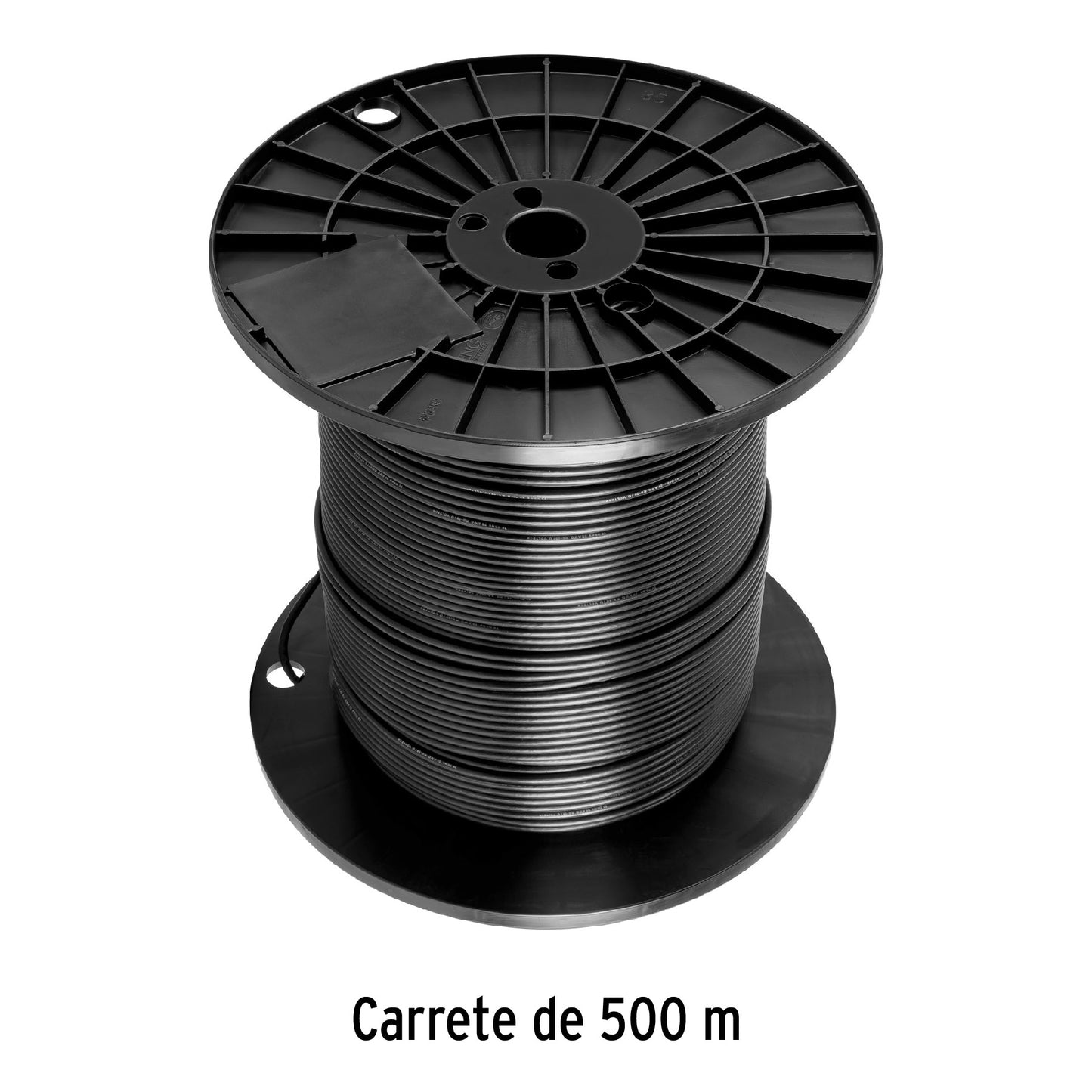 Metro de cable coaxial RG59 en carrete de 500 m, Volteck | CABCO-59500 | 45029