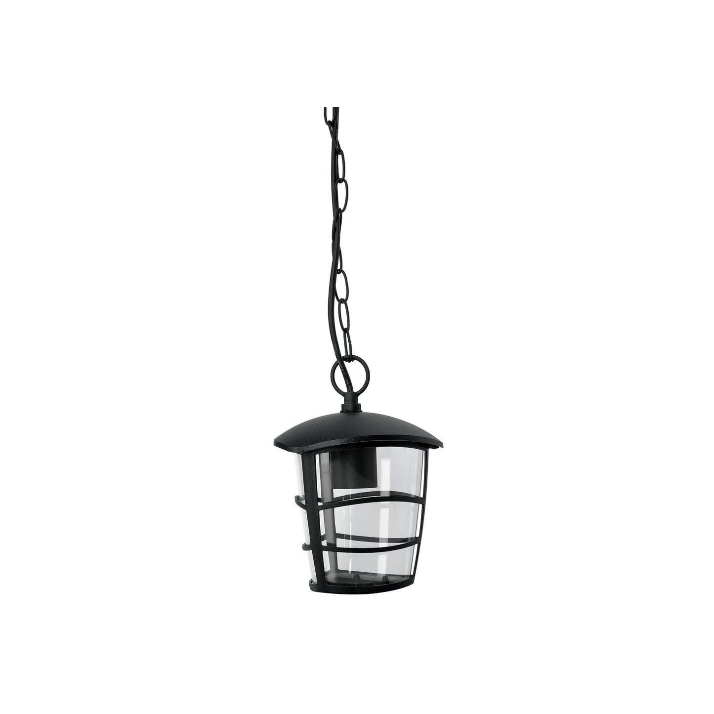 Arbotante tipo farol moderno colgante para exteriores, negro | COL-103S | 45094