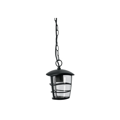 Arbotante tipo farol moderno colgante para exteriores, negro | COL-103S | 45094
