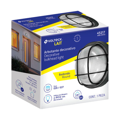 Arbotante decorativo cuerpo de ABS, lámpara no incluida | ARB-005S | 45217