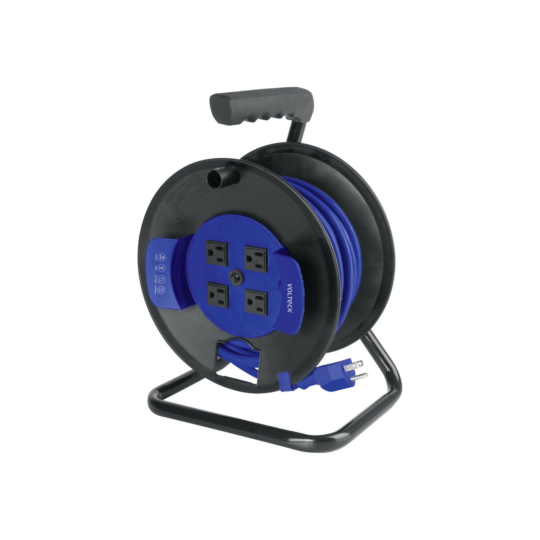 Extensión reforzada aterrizada, 15 m en carrete, calibre 16 | ERA-15X16C | 45363