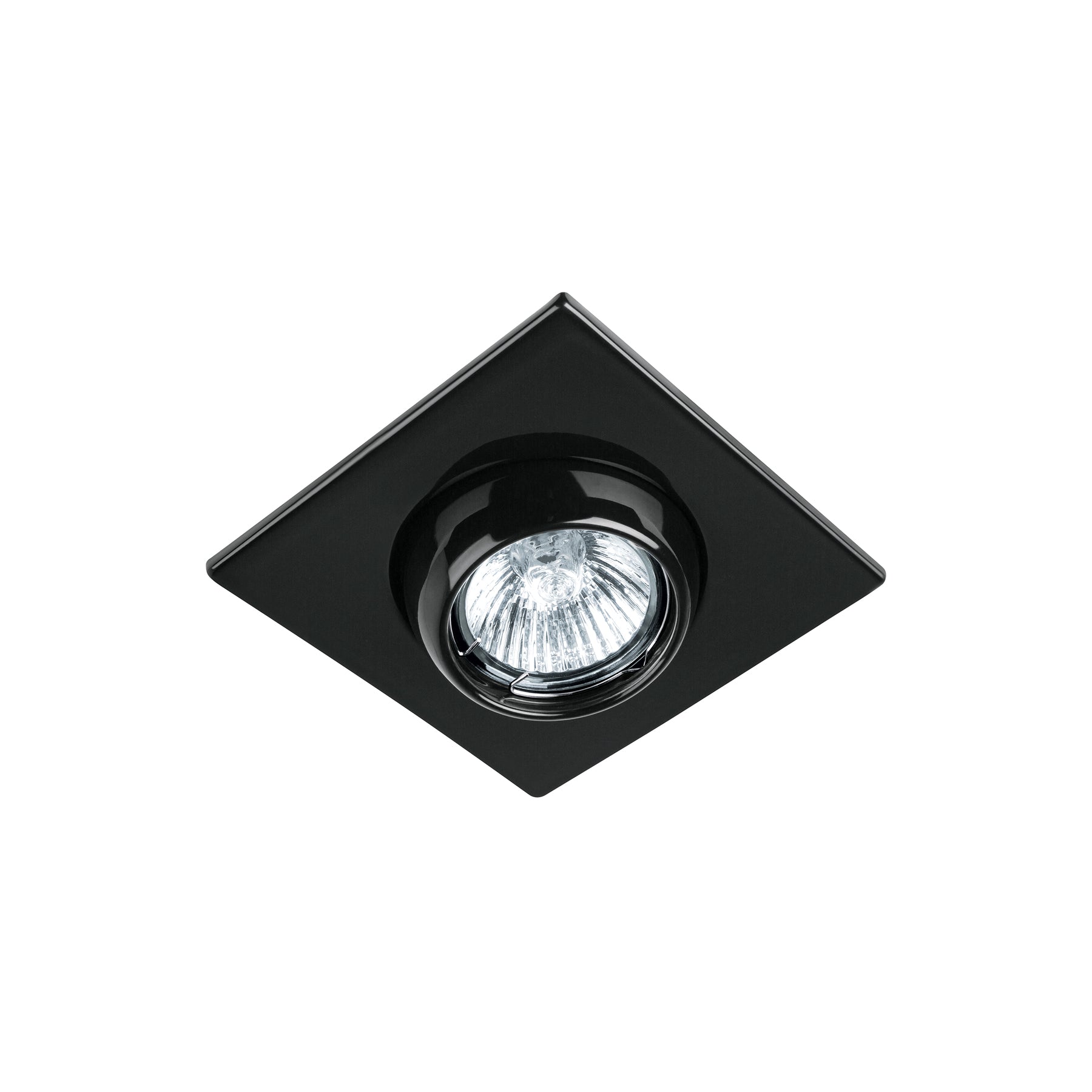 Luminario cuadrado negro spot esférico, lámpara no incluida | EMP-117S | 45570