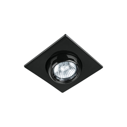 Luminario cuadrado negro spot esférico, lámpara no incluida | EMP-117S | 45570