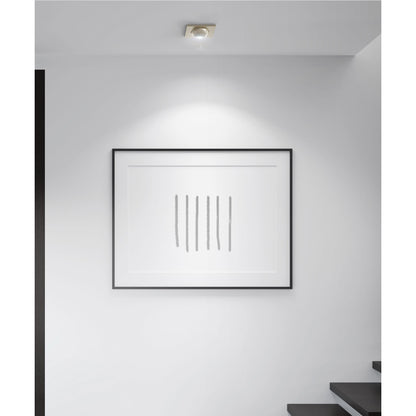 Luminario cuadrado negro spot esférico, lámpara no incluida | EMP-117S | 45570