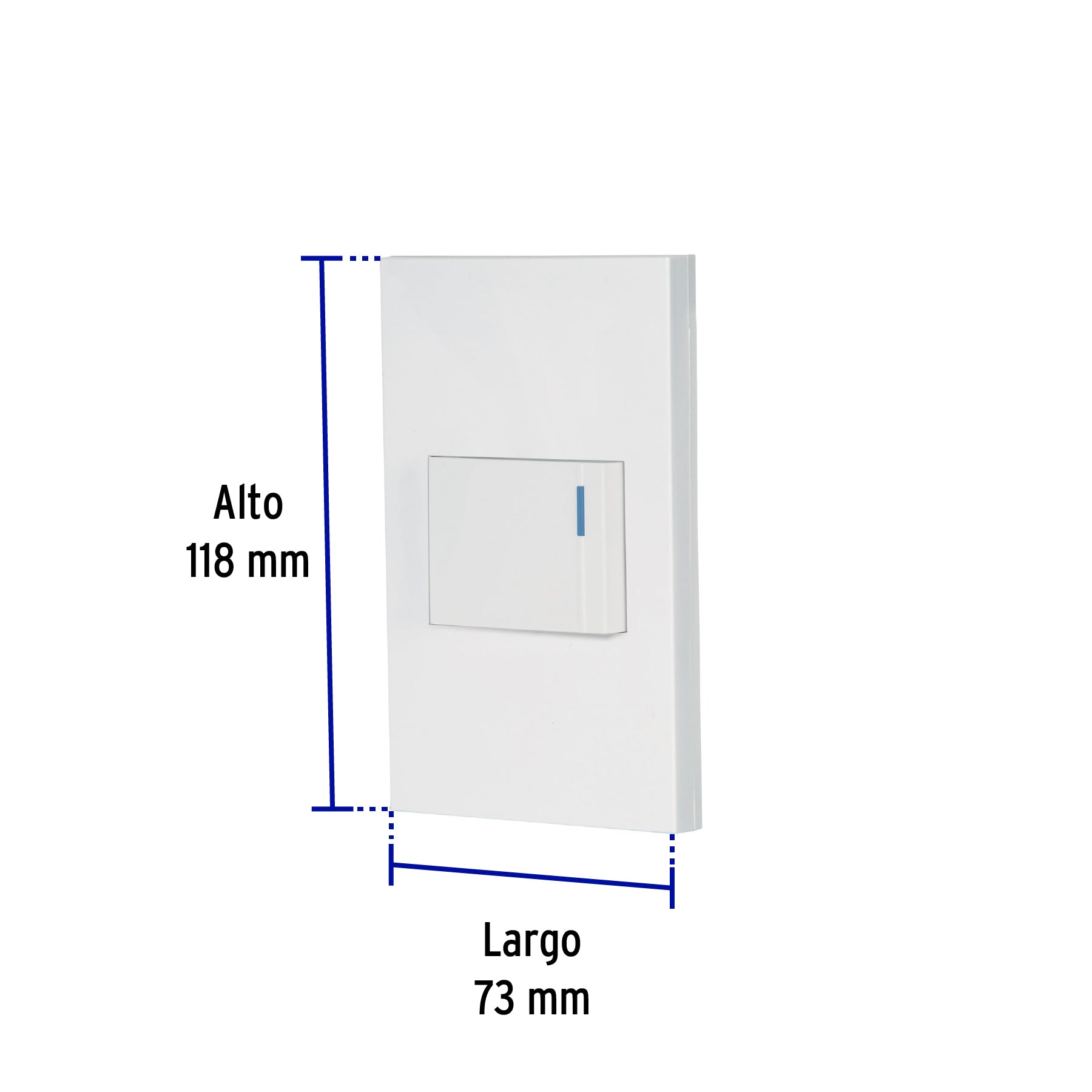 Placa armada 1 interruptor, 1.5 módulos, Española, blanco | PA-APSE15-EB | 45592