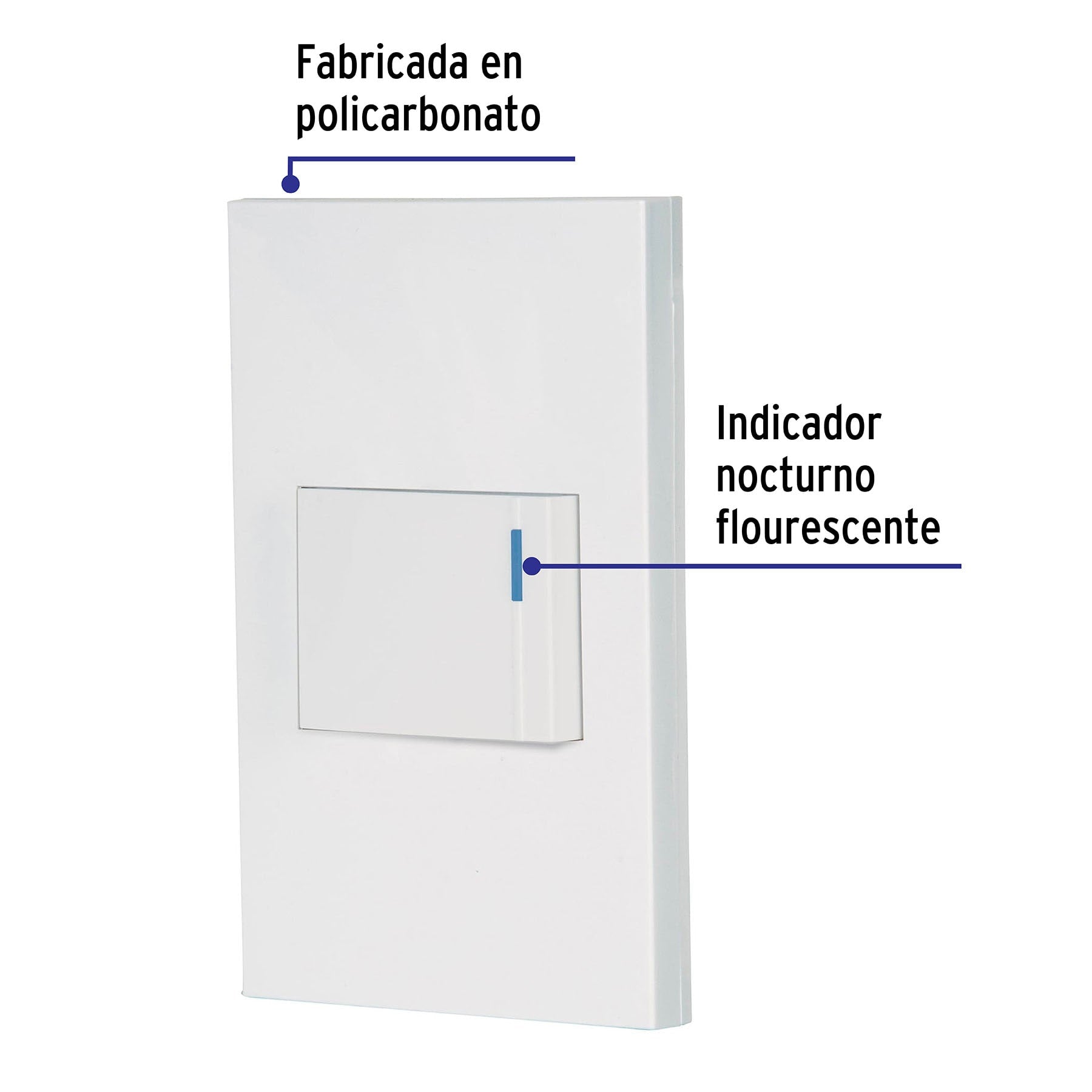 Placa armada 1 interruptor, 1.5 módulos, Española, blanco | PA-APSE15-EB | 45592